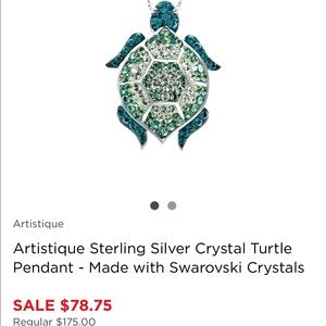 Swarovski crystal 🐢 necklace